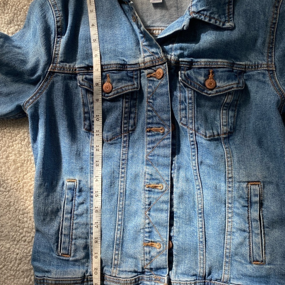 Classic Women Cropped Cowgirlcore Jean Jacket- Medium - Picture 8 of 11